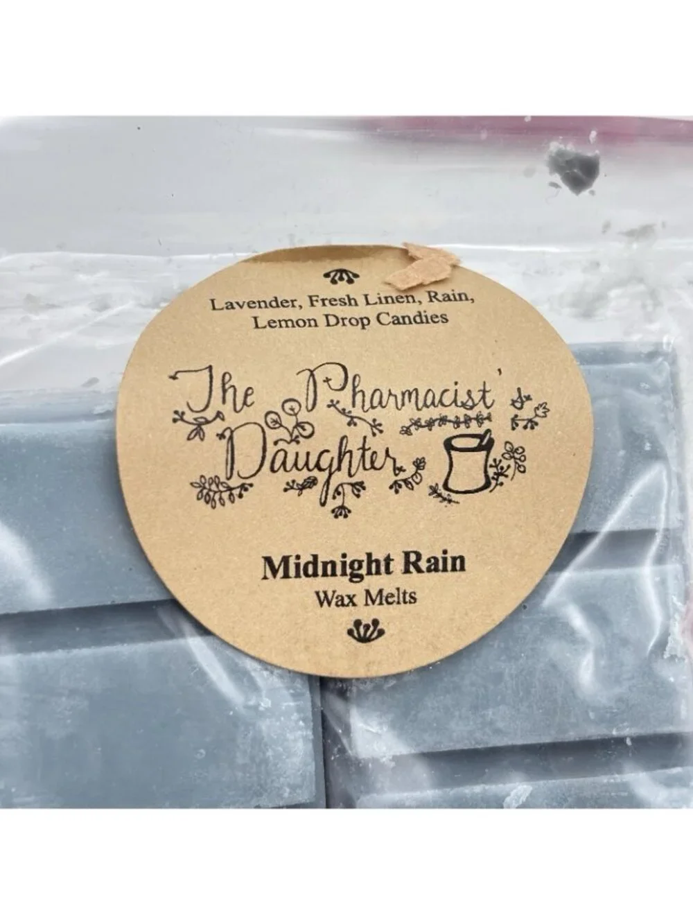 The Pharmacist’s Daughter Vendor Wax Melts 4 Pack Break Away Bars Rain Enchanted